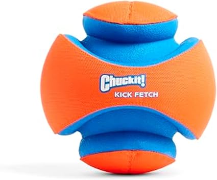 Chuckit! Kick Fetch Increased Visibility Dog Toy Throw or Kick Toy for Dogs, Large, 20 cm